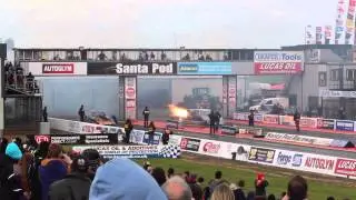 Jet Car Side by Side Run - Festival of Power, Santa Pod - 2014 04 18