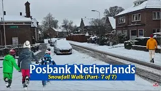 Walking in the snow on The Posbank The Netherlands part 7 of 7