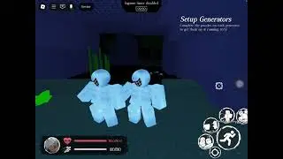 Blue dude and blue dude dancing 