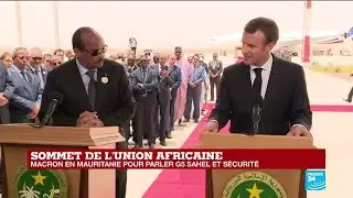 REPLAY - Le discours d'Emmanuel Macron lors du Sommet de l''Union africaine en Mauritanie
