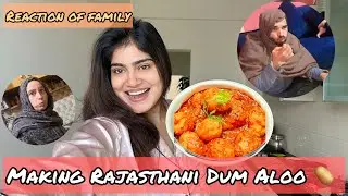 Cooking Dum Aloo in Rajasthani Style 😍 || Vayups8 