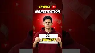 24 January YouTube Monetization New Policy 2026&rdquo;