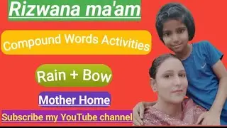 Compound words Activity| Pre Nursery Rizwana maam
