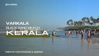 Varkala Black Sand Beach &ndash; Morning Walk! Hidden Gem in Kerala. #Varkala #BlackSandBeach #VisitKerala