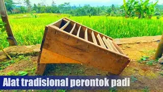 ALAT PERONTOK PADI TRADISIONAL | INOVASI PERTANIAN DI PEDESAAN