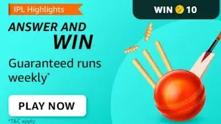 Amazon IPL Highlights Quiz Answers Today | 15 May 2022