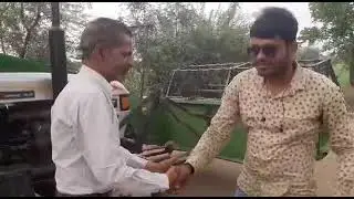 Eicher 557 Tractor with Mini Harvester.. Customer Review..#tractorjunction #tractorvideo