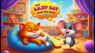 The Lazy Cat and the Busy Mouse | A Fun Story Song for Toddlers | Learn Why Hard Work Matters