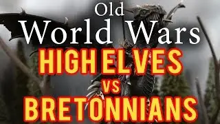 High Elves vs Bretonnians Warhammer Fantasy Battle Report - Old World Wars Ep 185