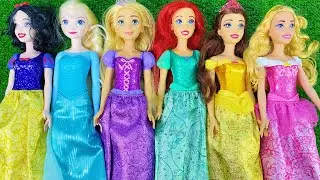 Disney Princess Doll Makeover ~ DIY Miniature Ideas for Barbie - Wig, Dress, Faceup, andMore! DIY