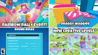 *NEW* Fall Guys SS4 New Rainbow Rally Event, New Creative Levels!, New Stuff Adding Creative LEAKED!