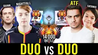 ATF & SATANIC vs. NIGHTFALL & QUINN - 14K MMR BATTLE!