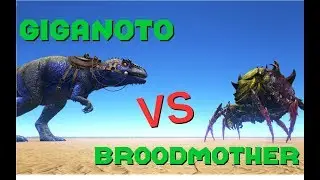 Giganotosaurus VS Broodmother Lysrix || ARK: Survival Evolved || Cantex