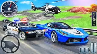 Offroad Police Car Driver Simulator 2023 - 4x4 Cop Jeep Chase Crime Driving - Android GamePlay
