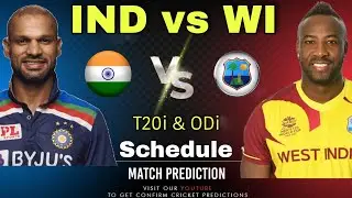 IND vs WI T20I & ODi Series 2022 - Schedule | Both Teams Squad | India vs West Indies 2022 | LIVE