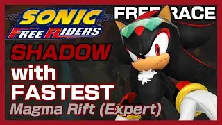 Sonic Free Riders (No Kinect Patch): Shadow with Fastest on Magma Rift (Expert) (Free Race)