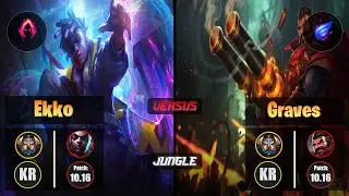 Challenger EKKO [Dark Harvest] (Jungle) VS  GRAVES - Challenger KR Patch 10.16