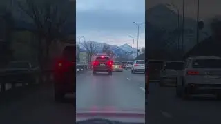 Almaty road trip. Улица Саина. 21 января 2025  #kazakhstan #roads #almaty