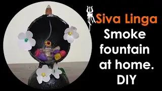 Shiva Linga Smoke fountain 2.0 | With Coconut Shells! | DIY Crafts | Jai's foods and Crafts