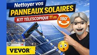 Cleaning your solar panels WITHOUT a ladder? Full review of the VEVOR 11m kit