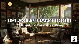 Relaxing Piano Roomn for Relaxation  Calm Coffee Shop Morning Vibes & Peaceful Piano Ambience