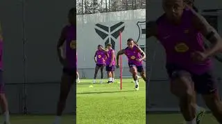 Kounde is a beast 😤🔥 #fcbarcelona #football #shorts