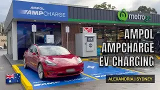 NEW ELECTRIC VEHICLE CHARGING STATION 2022 Ampol Ampcharge Alexandria