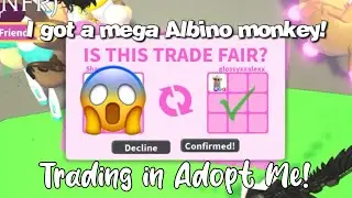 I got a Mega Albino Monkey in Adopt Me!! 🙉 (My all time dream pet)