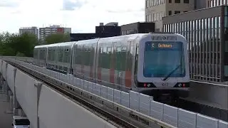 RET Metro 5353-5409-5314 vertrekt op station Spijkenisse Centrum richting De Akkers