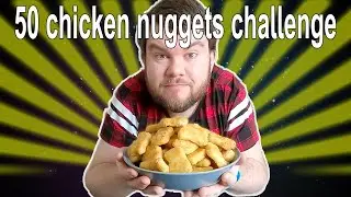 50 Chicken Nuggets Challenge | Danish/Dansk