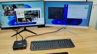 PELADN Wi-4 Mini PC Support Dual Display via 2 HDMI  Work Respectively After Waking Up From Sleeping