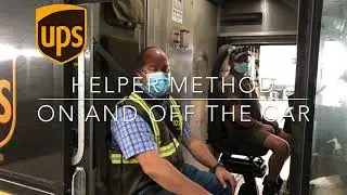 UPS Helper: On And Off The Car