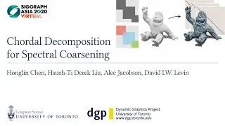 Chordal Decomposition for Spectral Coarsening (SIGGRAPH Asia 2020)