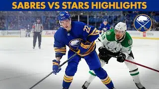 Watch: Buffalo Sabres Highlights From 5-4 Loss to Stars | Jack Quinn First NHL Goal