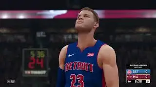 NBA 2K19 Season Mode Game 67 Miami Heat vs Detroit Pistons Part 1