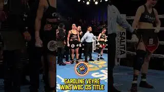 Caroline Veyre WINS WBC 135 TITLE vs Delfine Persoon #boxing #women #womensboxing #fyp #sports