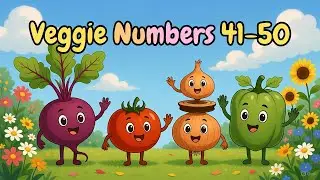 👉Veggies Numbers 41&ndash;50 Song | Veggie Counting Song for Toddlers & Preschoolers..