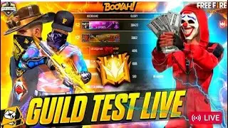 Live Guild Test 1 v 2|🔥| New Update Team Code Rank Push With Subscribers |😃| ID Reaction