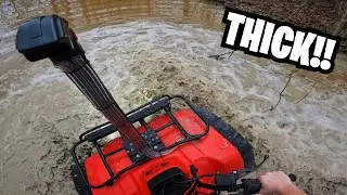 Honda 300 DESTROYS Thick Mud + Water Wheelies!