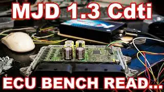 Read and write MJD 1.3 Cdti  ECU on the bench using K-tag.