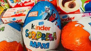 Marvel Maxi Compilation Kinder Surprise ASMR Unboxing 