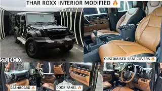 THAR ROXX NEXT LEVEL INTERIOR MODIFIED 😍| DASHBOARD ✅ SEAT COVERS ✅