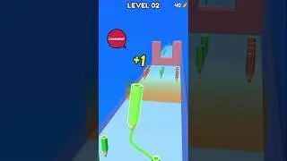 color pencil run game |  color pencil run gameplay #youtubeshorts
