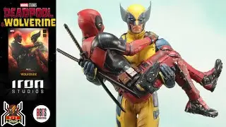 Iron Studios Marvel DEADPOOL & WOLVERINE 1/10 Art Scale Deluxe Limited Edition Statue Review