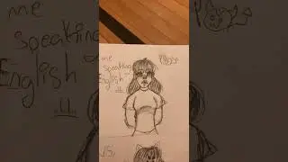 Me speaking English vs Romanian 😂👏 #art #drawing #badart