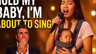 Hold My Baby Watch THIS! Filipino Moms Voice Makes Simon Cowell CRY Most Emotional AGT Audition Ever