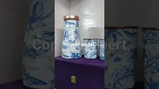 pure copper Meena design bedroom Jar #Bedroomjar #CopperDrinkware #CopperJag #Tableware #PremiumGift