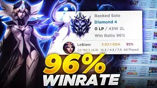 Как я получил статус DIAMOND с *96% WINRATE* на Leblanc!