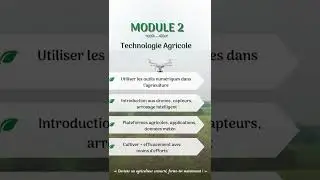 Formation en technique agricole #agriculture