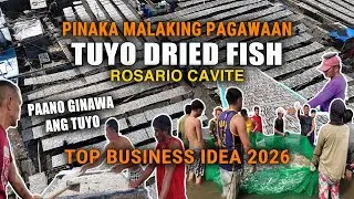 PINAKA MALAKING PAGAWAAN ng DRIED FISH - Rosario Cavite Market | PATOK na NEGOSYO 🇵🇭 Business Ideas